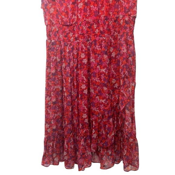 Draper James NWT Kacey Faux Wrap Ditsy Floral Raspberry Pink Dress Women’s XXL - Picture 7 of 12